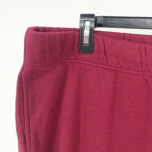 Ideology Womems Fleece Jogger Pants XXL Red Maroon Drawstring Casual Pull On NWT - Picture 5 of 9